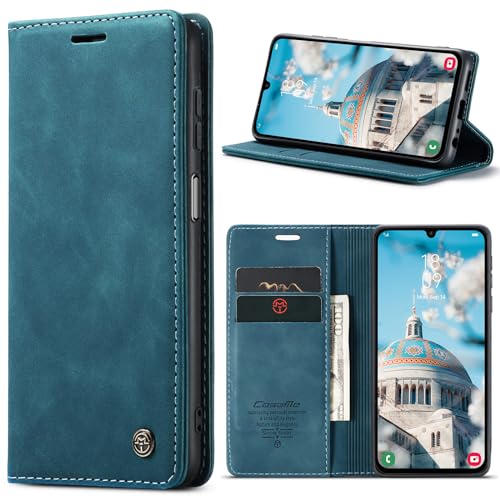 Azororo Handyhülle für Samsung Galaxy A15 5G/4G Hülle Premium Lederhülle Flip Case Magnet Tascher Kartenfach Standfunktion Klapphülle Schutzhülle für Samsung Galaxy A15, Blaugrün Azororo Handyhülle für Samsung Galaxy A15 5G/4G Hülle Premium Lederhülle Flip Case Magnet Tascher Kartenfach Standfunktion Klapphülle Schutzhülle für Samsung Galaxy A15, Blaugrün von Azororo