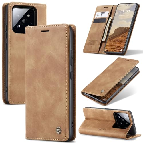 Azororo Handyhülle für Xiaomi 14 Pro 5G Hülle Premium Lederhülle Flip Case Magnet Tascher Kartenfach Standfunktion Klapphülle Schutzhülle für Xiaomi 14 Pro, Braun Azororo Handyhülle für Xiaomi 14 Pro 5G Hülle Premium Lederhülle Flip Case Magnet Tascher Kartenfach Standfunktion Klapphülle Schutzhülle für Xiaomi 14 Pro, Braun von Azororo
