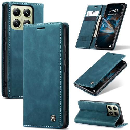 Azororo Handyhülle für Xiaomi 14T Pro 5G Hülle Premium Lederhülle Flip Case Magnet Tascher Kartenfach Standfunktion Klapphülle Schutzhülle für Xiaomi 14T Pro, Blaugrün Azororo Handyhülle für Xiaomi 14T Pro 5G Hülle Premium Lederhülle Flip Case Magnet Tascher Kartenfach Standfunktion Klapphülle Schutzhülle für Xiaomi 14T Pro, Blaugrün von Azororo