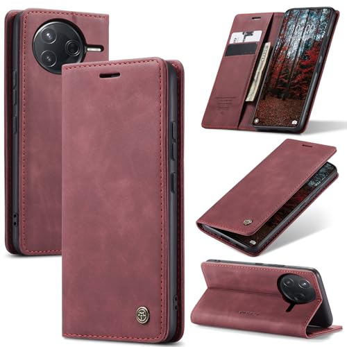 Azororo Handyhülle für Xiaomi Poco F7 Pro 5G Hülle Premium Lederhülle Flip Case Magnet Tascher Kartenfach Standfunktion Klapphülle Schutzhülle für Xiaomi Poco F7 Pro, Weinrot Azororo Handyhülle für Xiaomi Poco F7 Pro 5G Hülle Premium Lederhülle Flip Case Magnet Tascher Kartenfach Standfunktion Klapphülle Schutzhülle für Xiaomi Poco F7 Pro, Weinrot von Azororo
