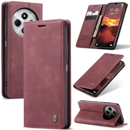 Azororo Handyhülle für Xiaomi Redmi 14C 4G Hülle Premium Lederhülle Flip Case Magnet Tascher Kartenfach Standfunktion Klapphülle Schutzhülle für Redmi 14C 4G, Weinrot Azororo Handyhülle für Xiaomi Redmi 14C 4G Hülle Premium Lederhülle Flip Case Magnet Tascher Kartenfach Standfunktion Klapphülle Schutzhülle für Redmi 14C 4G, Weinrot von Azororo