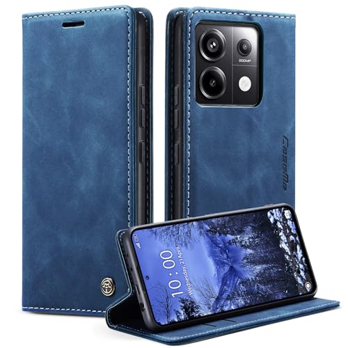 Azororo Handyhülle für Xiaomi Redmi Note 13 Pro 5G Hülle Premium Lederhülle Flip Case Magnet Tascher Kartenfach Standfunktion Klapphülle Schutzhülle für Redmi Note 13 Pro 5G, Blau Azororo Handyhülle für Xiaomi Redmi Note 13 Pro 5G Hülle Premium Lederhülle Flip Case Magnet Tascher Kartenfach Standfunktion Klapphülle Schutzhülle für Redmi Note 13 Pro 5G, Blau von Azororo