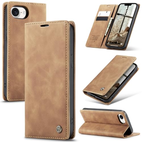 Azororo Handyhülle für iPhone 16E 5G Hülle Premium Lederhülle Flip Case Magnet Tascher Kartenfach Standfunktion Klapphülle Schutzhülle für iPhone 16E, Braun Azororo Handyhülle für iPhone 16E 5G Hülle Premium Lederhülle Flip Case Magnet Tascher Kartenfach Standfunktion Klapphülle Schutzhülle für iPhone 16E, Braun von Azororo