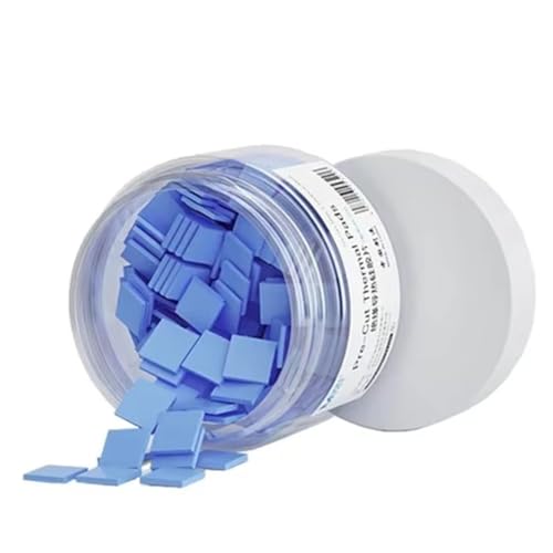 Azull 100 Stück 12 X 12 mm -Silikon-Pads in Blaugrau für die Reparatur Von Mobiltelefonen, Motherboards und CPUs, Vorgeschnittene Matte von Azull