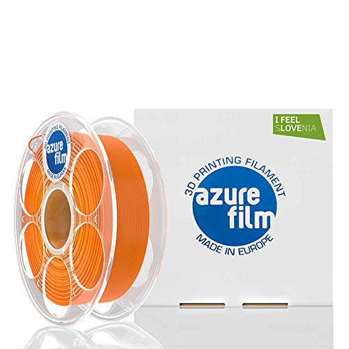 AZUREFILM 3D Filament ABS Plus für professionellen 3D-Druck 1,75 mm - unverzichtbares 3D-Druckzubehör - hohe Maßgenauigkeit +/- 0,02 mm, 1 kg Spule, Orange von AzureFilm 3D