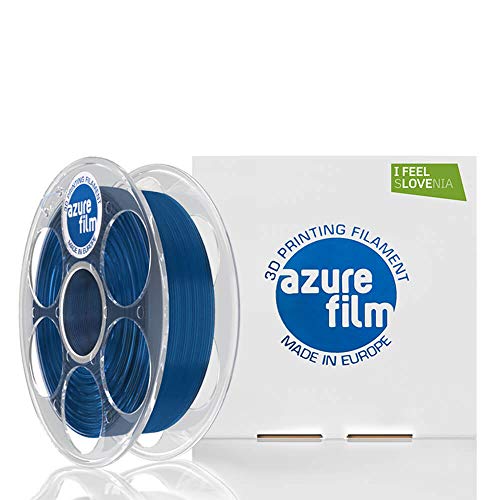 AZUREFILM PETG 3D Professional Printer Filament 1.75mm - Must Have Printing Accessories for Bring Your Ideas to Life - Hohe Dimensional Accuracy +/- 0.02mm, 1kg Spule, Dunkelblau - No Bubbles von AzureFilm 3D