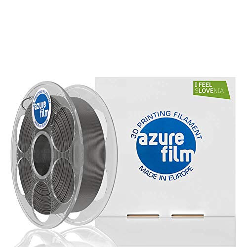 AzureFilm 3D PETG 3D Professional Printer Filament 1.75mm - Must Have Printing Accessories for Bring Your Ideas to Life - Hohe Dimensional Accuracy +/- 0.02mm, 1kg Spule, Grau - No Bubbles, FG171-7001 von AzureFilm 3D