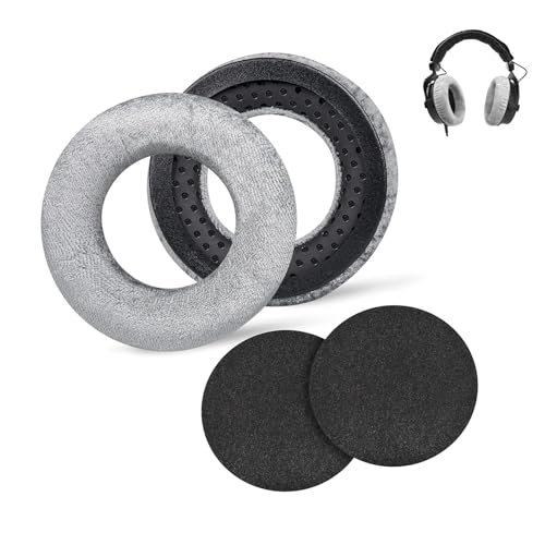 AzureRay Ohrpolster Kopfhörer für DT-770 Pro, Weiche und Verdickte Earpads für DT 990 Pro/DT 880 Pro/DT 770 Pro Kopfhörer (Grau) von AzureRay