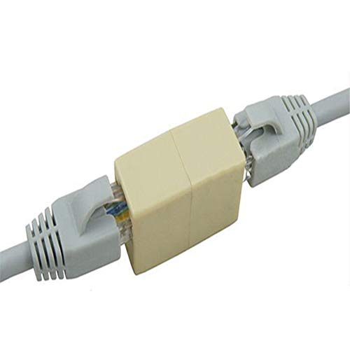 Azusumi Netzwerkkabelanschluss 16 * 15 * 3 10 Stück Netzwerk Ethernet Dual Straight Head LAN Kabelverbinder Koppler RJ45 Extender Netzwerkkabelanschluss von Azusumi