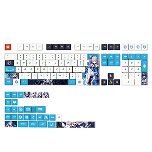 Azwamkue 137 Tasten PBT Mechanische Tastatur Kappe Sublimation Höhe 6.25U Tastenkappen Unterstützung 61/64/68/84/87/96/98/104/108 von Azwamkue