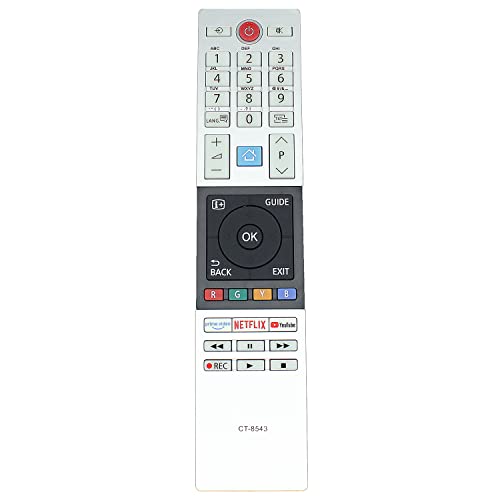 CT-8543 Fernbedienung Ersatz für Toshiba TV 32W2863DG 32W2863DA 40L2863DG 43V5863DG 43B6863DG 49L2863DG 49U6863DG 49V5863DG 55V5863DG U7863 DA 32W2863DG 32W2863DA 40L2863DG 43V5863DG von Azwok