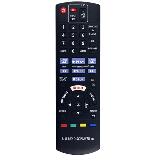 Azwok Fernbedienung für Panasonic Blu-Ray-Disc-Player DMP-BD73 DMP-BD83 DMP-BD84 DMP-BDT165 DMP-BDT166 DMP-BDT167 DMP-BDT170 DMP-BDT180 DMP-BDT270 DMP-BDT280 Azwok Fernbedienung für Panasonic Blu-Ray-Disc-Player DMP-BD73 DMP-BD83 DMP-BD84 DMP-BDT165 DMP-BDT166 DMP-BDT167 DMP-BDT170 DMP-BDT180 DMP-BDT270 DMP-BDT280 von Azwok