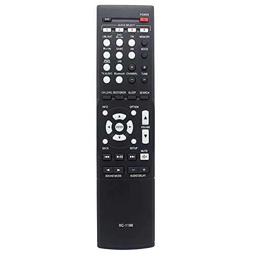 RC-1196 Fernbedienung Ersatz Fernbedienung für Denon AV Receiver AVR-S500BT AVR-S510BT AVR-X520BT AVR-X510BT von Azwok