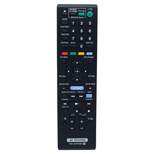 RM-ADP090 Fernbedienung Ersatz für Sony AV System BDV-E6100 BDV-E2100 BDV-E4100 BDV-E3100 SS-WSB123 SS-TSB123 SS-CTB122 SS-TSB121 SS-WSB122 SS-CTB121 BDV. E6100 BDVE2100 von Azwok