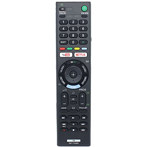 RMT-TX300E Fernbedienung Ersatz für Sony YouTube Netflix KD-43X7000E KD-49X7000E KDL32W660E KDL40W660E KDL49W660E KD43X7000E KD49X7000E KD55X7000E KD6000E X6700 E KD65X7000E KD49X7000E KD55X7000E RMT-TX300E Fernbedienung Ersatz für Sony YouTube Netflix KD-43X7000E KD-49X7000E KDL32W660E KDL40W660E KDL49W660E KD43X7000E KD49X7000E KD55X7000E KD6000E X6700 E KD65X7000E KD49X7000E KD55X7000E von Azwok