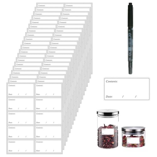 Leicht Abziehbare Gefrieretiketten, 60x30mm Aufkleber für Gefrierdosen 200 Stück Tiefkühletiketten mit 1 Marker Ohne Rückstände Klebeetiketten Universal Ablösbare Etiketten für Küche Marmelade Leicht Abziehbare Gefrieretiketten, 60x30mm Aufkleber für Gefrierdosen 200 Stück Tiefkühletiketten mit 1 Marker Ohne Rückstände Klebeetiketten Universal Ablösbare Etiketten für Küche Marmelade von Azwood