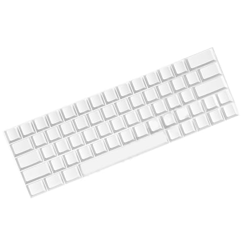 Azxcvbnm 64 Schlüssel PBTS Blanks Keycaps Originalhöhe Gamer Nicht Buchstaben Weiße Schlüsselcap Für MX Switches Mechanische Tastaturen von Azxcvbnm