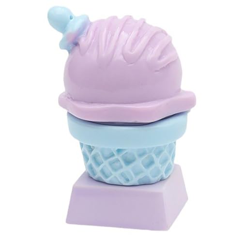 Azxcvbnm Harz Ice Cream Cone Keycap Fun Keycap Für Mechanische Tastaturen Für Home Office Oder Gaming Nutzung Geeignet von Azxcvbnm
