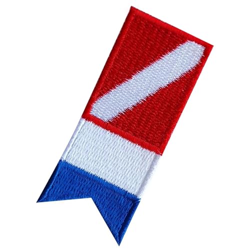 Azxcvbnm Scubas Diver Down bestickte Flicken, praktische Flaggen, bestickt, Taucher-Abzeichen für Rucksäcke, Hut Azxcvbnm Scubas Diver Down bestickte Flicken, praktische Flaggen, bestickt, Taucher-Abzeichen für Rucksäcke, Hut von Azxcvbnm