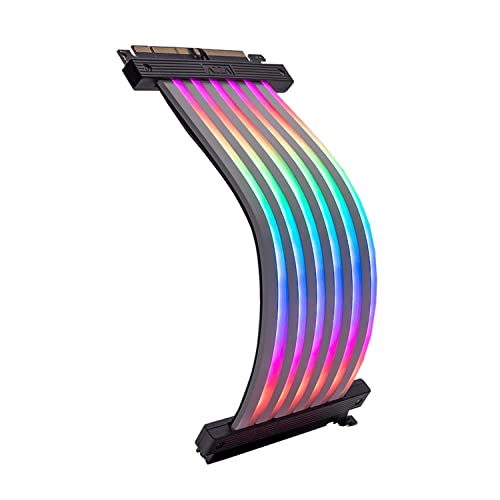 Azza ACAZ-2OR-L, ARGB 200 mm PCI-E Kabel (180° bis 90°) von Azza