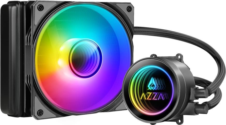 Azza LCAZ-120C-ARGB Computerkühlsystem Prozessor Flüssigkeitskühlung 12 cm Schwarz 1 Stück(e) (LCAZ-120C-ARGB) von Azza