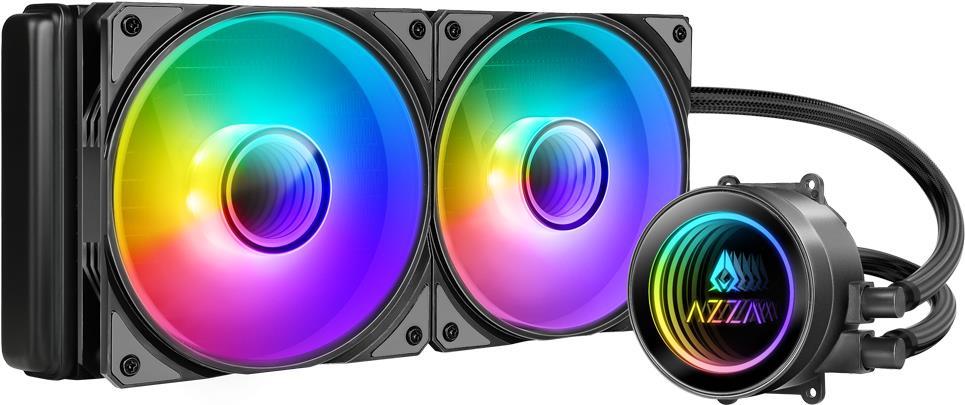 Azza LCAZ-240C-ARGB Computerkühlsystem Prozessor Flüssigkeitskühlung 12 cm Schwarz 1 Stück(e) (LCAZ-240C-ARGB) von Azza