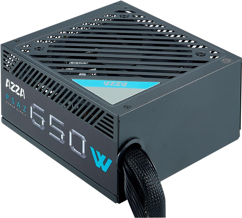 Azza PSAZ-650W Netzteil 20+4 pin ATX ATX Schwarz (PSAZ-650B) von Azza