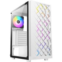 AZZA Spectra White ATX Gaming Tower, RGB Beleuchtung, Glasfenster von Azzatek