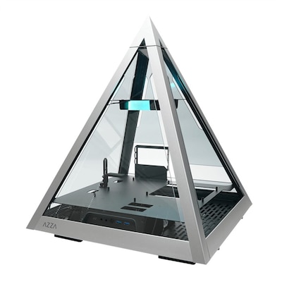 Azza Pyramid 804L ATX Gaming Tower, RGB Beleuchtung, Glasfenster von Azzatek