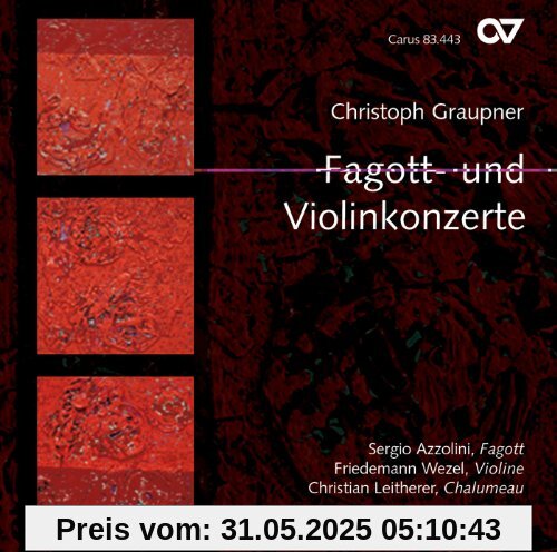 Christoph Graupner: Fagott-und Violinkonzerte von Azzolini