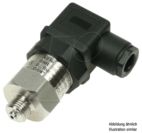 BB 0550 1191-001 - Drucktransmitter G1/4'' -1-1 bar relativ 10V DIN-Ventilstecker von B+B THERMO-TECHNIK