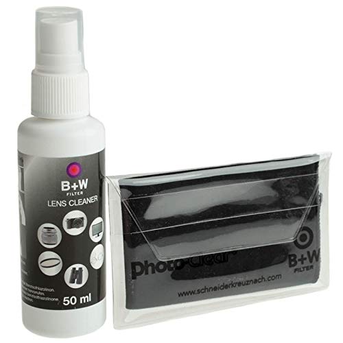 B+W SCHNEIDER KREUZNACH B+W Lens Cleaner Kit Reinigungsset für Filter und Objektive - Pumpspray Lens Cleaner II und einem Photo-Clear Mikrofasertuch von B+W SCHNEIDER KREUZNACH
