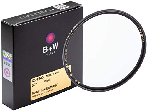 B+W Schutz-Filter, Clear Filter (37mm, MRC Nano, XS-Pro, 16x vergütet, slim, Premium) von B+W