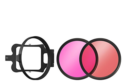 B+W Unterwasser Filter-Set für GoPro Hero 5 bestehend aus Filterhalter sowie Rot- und Magenta Filter von B+W