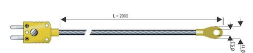 B + B Thermo-Technik 0625 1446-07 Oberflächenfühler -50 bis +400°C Fühler-Typ K von B + B Thermo-Technik