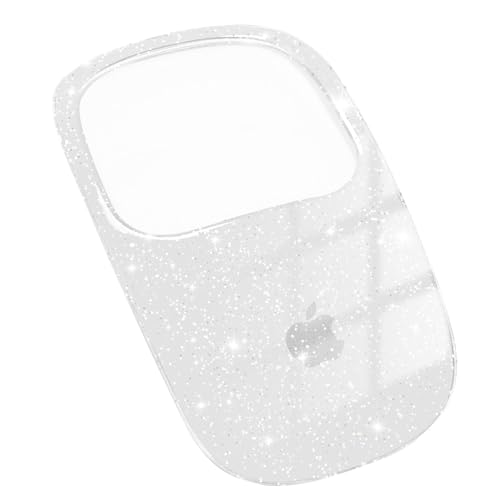 B BELK Hülle für Apple Magic Mouse 1&2, Klar Glitzer Ultra Dünn Fallfest Schutzhülle Kunststoff Hard Case Kompatibel mit Apple Maus, Sparkly Transparent von B BELK