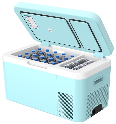BINGI 24L Kompressor Kühlbox,Tragbarer Auto-Kühlschrank,Elektrische Kühler,Mini-Kühlschrank,Klein Gefrierschrank DC 12V/24V für Auto,Camping,Lkw,Boot und AC 220V für Heimgebrauch BINGI 24L Kompressor Kühlbox,Tragbarer Auto-Kühlschrank,Elektrische Kühler,Mini-Kühlschrank,Klein Gefrierschrank DC 12V/24V für Auto,Camping,Lkw,Boot und AC 220V für Heimgebrauch von B BINGI