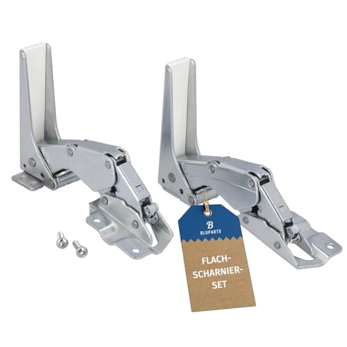 Bluparts Türscharnier Set oben unten wie AEG 4055504197 für Kühlschrank von B BLUPARTS