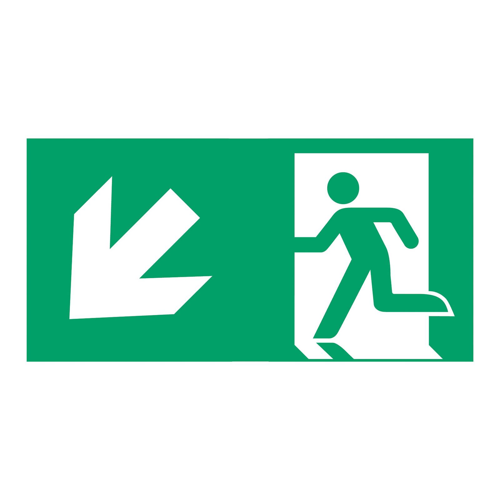 Schild Rettungsweg Typ D für L-LUX Standard Eco Schild Rettungsweg Typ D für L-LUX Standard Eco von B-Safety
