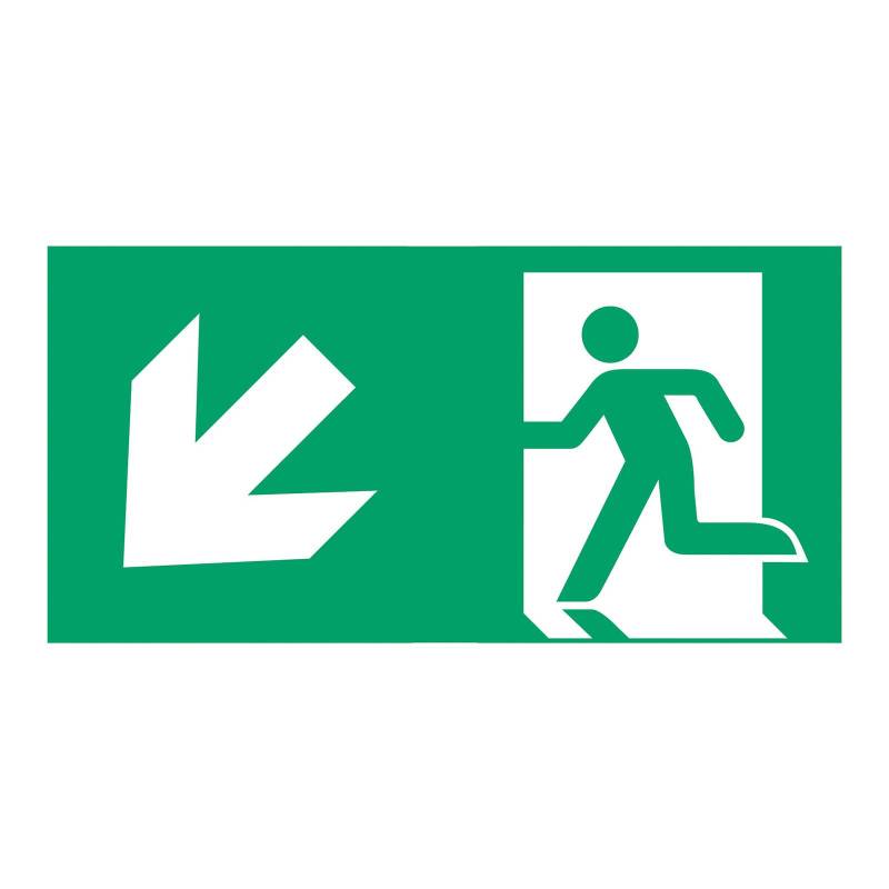 Schild Rettungsweg Typ D für L-LUX Standard Eco von B-Safety