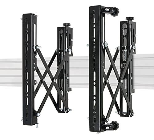 B-Tech BT8390-VESA400MAP Montagezubehör für Flachbildschirme (Schwarz, 50 kg, 165,1 cm (65 Zoll), 106,7 cm (42 Zoll), Schieber, 12,6 cm von B-Tech