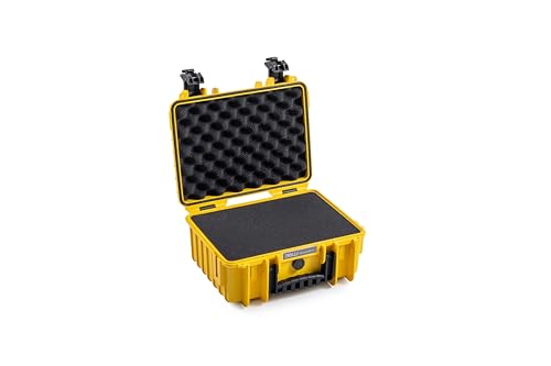 B&W Transportkoffer Outdoor - Typ 3000 - Gelb mit Würfelschaum - Wasserdicht nach IP67 Zertifizierung, Staubdicht, Bruchsicher und Unverwüstlich von B&W International