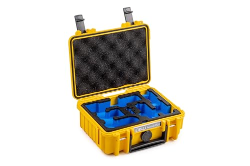 B&W International B&W Transportkoffer Outdoor für DJI Osmo Pocket 3 Kreativ Combo - Type 500 Gelb - wasserdicht nach IP67 Zertifizierung, staubsicher, bruchsicher und unverwüstlich von B&W International
