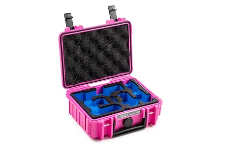 B&W International B&W Transportkoffer Outdoor für DJI Osmo Pocket 3 Kreativ Combo - Type 500 Pink - wasserdicht nach IP67 Zertifizierung, staubsicher, bruchsicher und unverwüstlich von B&W International