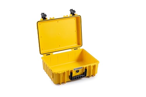 B&W Transportkoffer Outdoor - Typ 5000 - Gelb - Wasserdicht nach IP67 Zertifizierung, Staubdicht, Bruchsicher und Unverwüstlich von B&W International