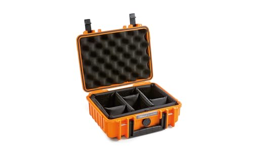 B&W International Transportkoffer Outdoor 1000 (PP.41) Orange – mit Facheinteilung – Wasserdicht (IP67), staubdicht, schlagfest & extrem robust B&W International Transportkoffer Outdoor 1000 (PP.41) Orange – mit Facheinteilung – Wasserdicht (IP67), staubdicht, schlagfest & extrem robust von B&W International