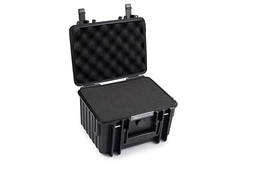 B&W Transportkoffer Outdoor - Typ 2000 - Schwarz mit Würfelschaum - Wasserdicht nach IP67 Zertifizierung, Staubdicht, Bruchsicher und Unverwüstlich von B&W International