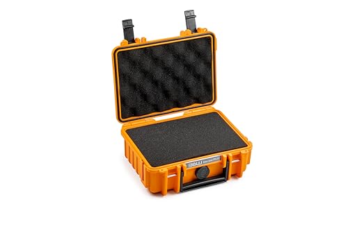 B&W Transportkoffer Outdoor - Typ 3000 Orange - mit Würfelschaum - wasserdicht nach IP67 Zertifizierung, staubdicht, bruchsicher und unverwüstlich von B&W International
