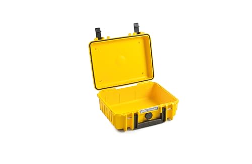 B&W International Transportkoffer Outdoor 500 (PP.23) Gelb – Leerkoffer – Wasserdicht (IP67), staubdicht, schlagfest & extrem robust von B&W International