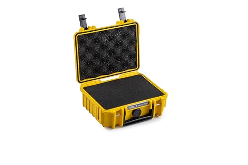 B&W International Transportkoffer Outdoor 500 (PP.23) Gelb – mit Würfelschaum – Wasserdicht (IP67), staubdicht, schlagfest & extrem robust von B&W International